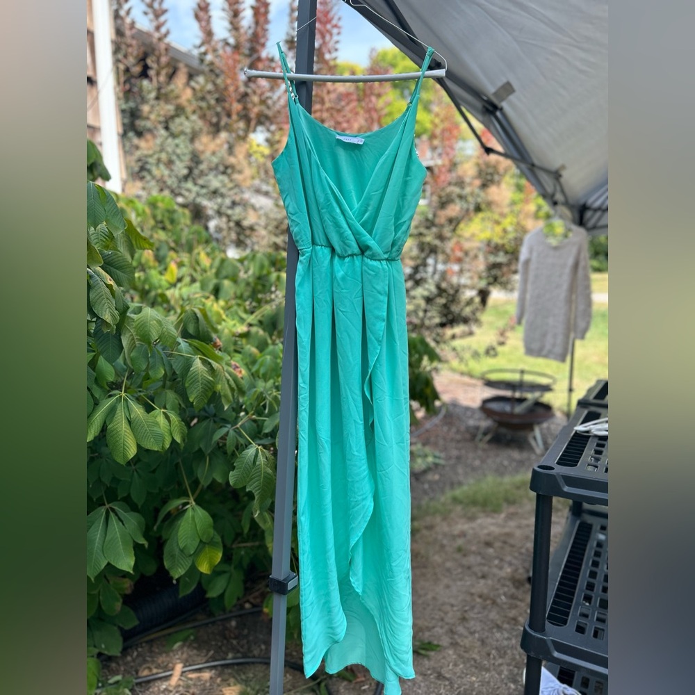 Lush Aqua Midi Dress